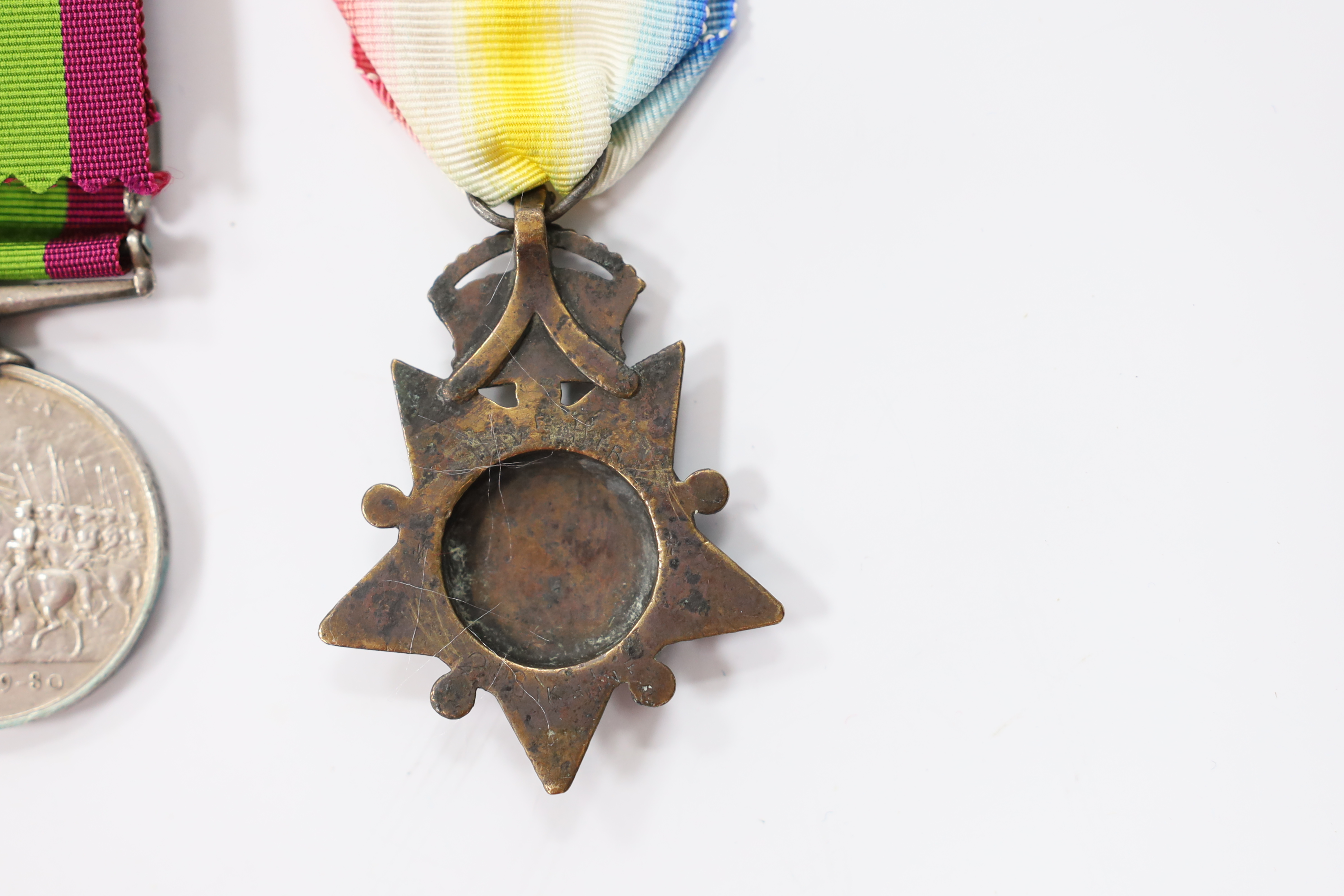 An Afghanistan Medal 1881 with Kandahar clasp to Sowah Singh ..10th Bengal. and a Kabul to Kandahar Star, unnamed as issued.